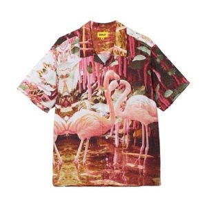 GOLF WANG flamingo button up